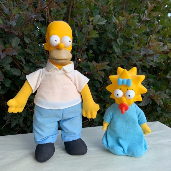 Nike Other - ‼️SOLD‼️1990 Homer & Maggie Simpsons Plush